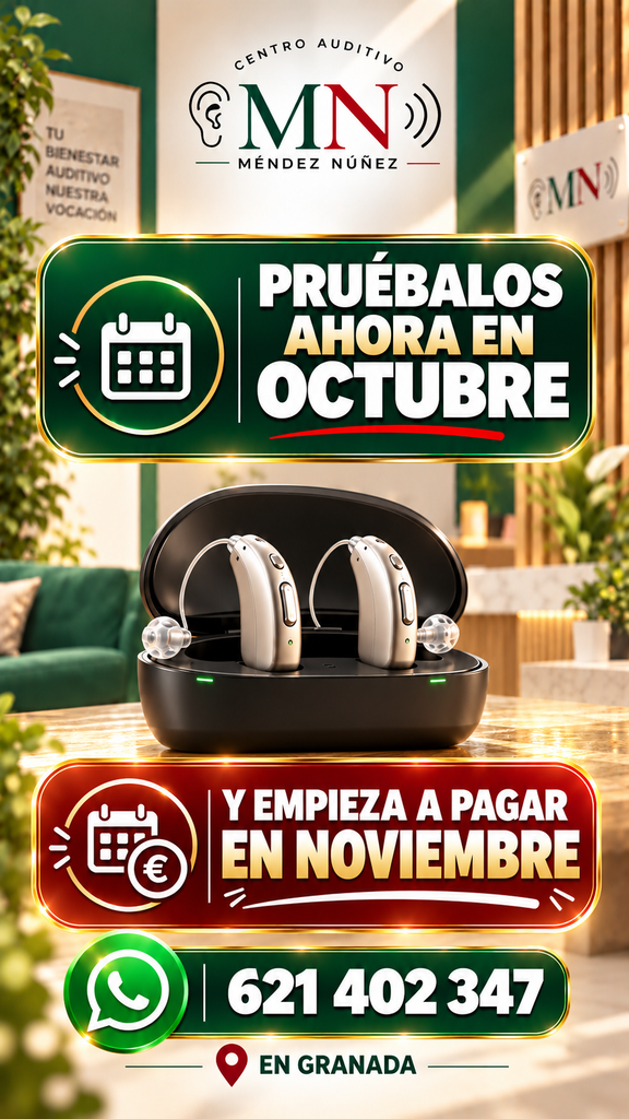 promoción de audífonos en octubre